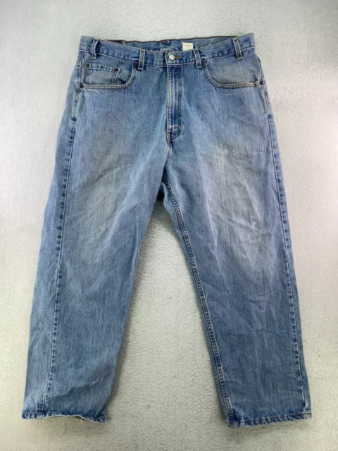 De colección Levis 569 Hecho en EE. UU. Hombre 38x30 Piedras Lavadas Envejecidas Rasgadas Sueltas Rectas