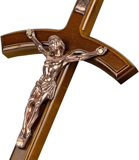 8,7" Wie Holz Jesus Wand Kreuz Kruzifix Handbe Produktbild-Vorschau 4