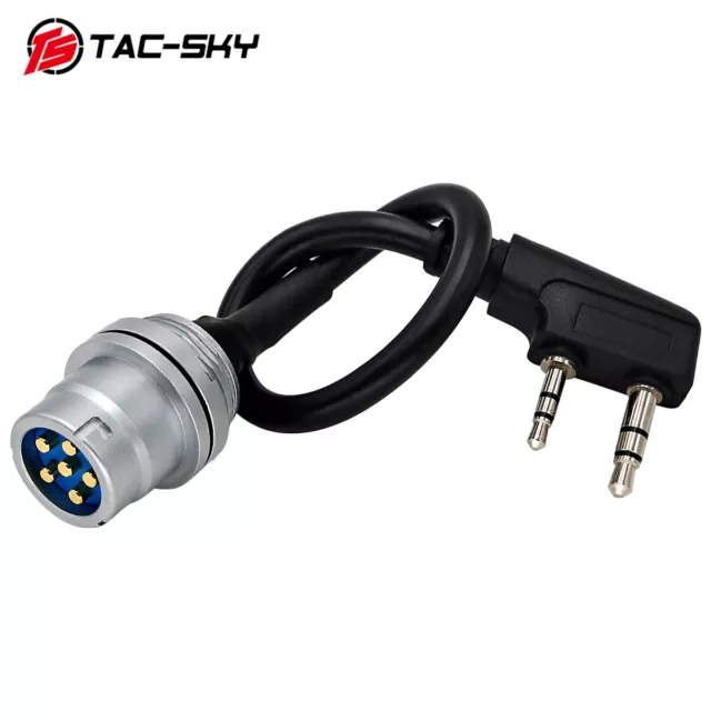 TAC-SKY DIY Connector U-283 6Pin to 2PIN K Plug Adapter PRC 152/148 Dummy Case