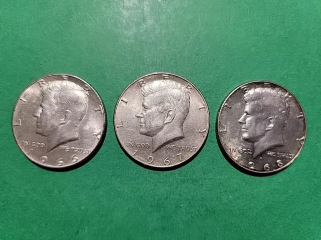 Silver** Kennedy half dollar 40% silver  coin set (LL183)