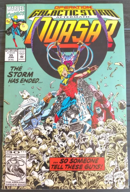 Quasar #35 Operation Galactic Storm Aftermath Marvel Comics 1992 VF/NM