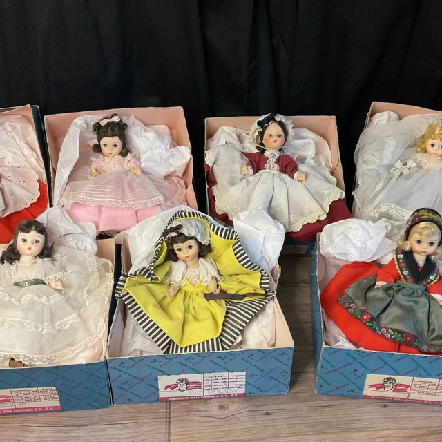 Vintage Alexander dolls Lot Of 7 Beth Marme Jo Sweden France Bride Scarlet Vintage Alexander dolls Lot Of 7 Beth Marme Jo Sweden France Bride Scarlet