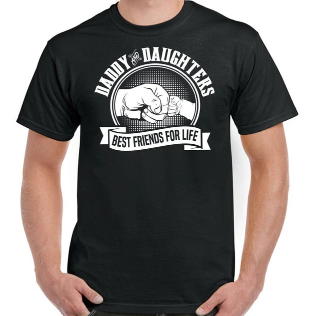 T-shirt regalo festa del papà e delle figlie migliori amici per la vita da uomo divertente festa del papà