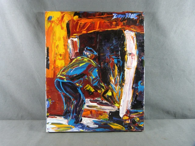 TABLEAU CONTEMPORAIN HUILE sur toile signé BARDY FLOR, intitulé La