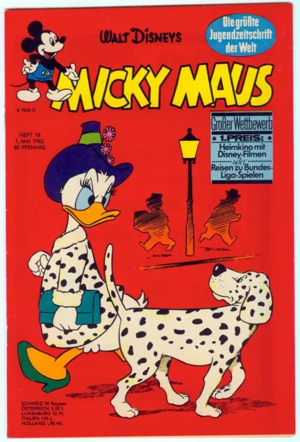 MICKY MAUS 1965 Heft 18 in ungewöhnlich schöner Erhaltung