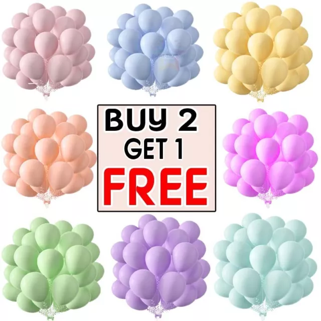 5" 10" 12" inch small pastel latex balloons WHOLESALE party birthday 100 wedding