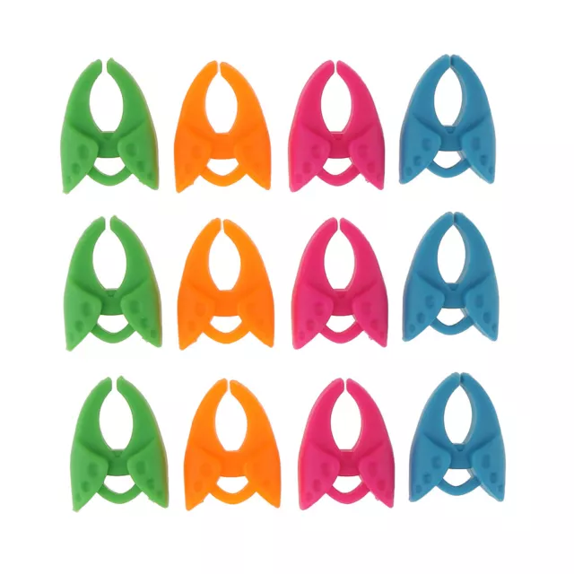 12pcs bunte Silikonfaden Spulenhalter Clips Spulenklemmen Nähwerkzeug