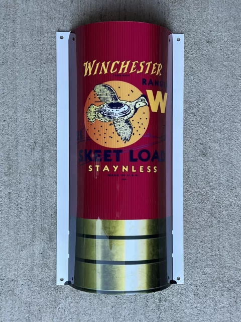 WOW!Curved  Winchester Ranger Shotgun Shells 3D Sign Skeet Load Ammunition Hunt