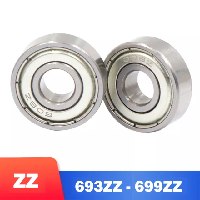 693ZZ - 699ZZ Miniature Deep Groove Ball Bearing Double Shielded ZZ-HIGH QUALITY