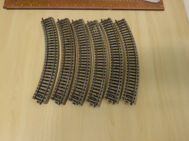 Marklin 5120 HO M Track Curve set of 6 items