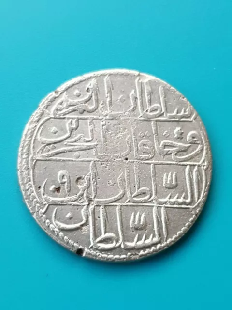 TURKEY AH 1178/19 Abdülhamid I KURUS Silber Osmanisches Reich Coin Münze 3