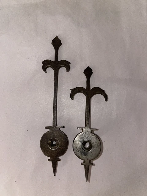 Pair Of Rare 17th/18th Century Antique Lantern Clock Hands
