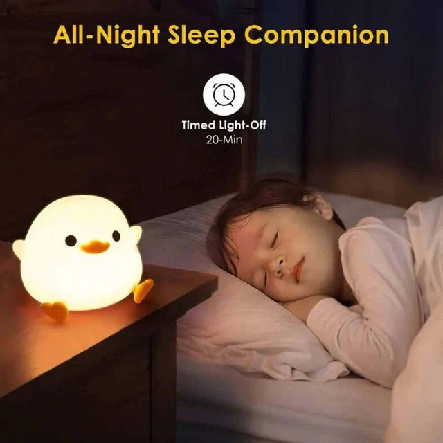 CARTOON BEAN DUCK Lamp Led DoDo Duck Night Light Nursery Nightlight