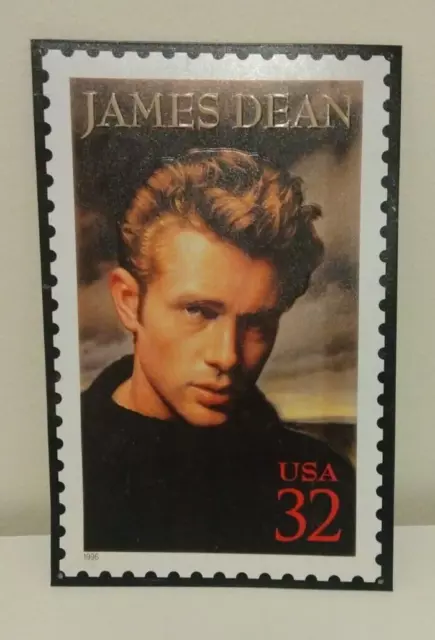 James Dean USA 32 Cents Stamp Metal Poster Sign