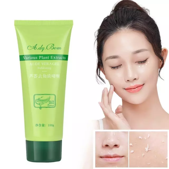 Aloe Vera Peeling Facial Scrub Cream Gel Exfoliating Whitening Dead Skin Remo✨h