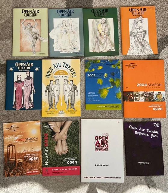OPEN AIR THEATRE Regents Park Leaflet Booklets 11 11 PicClick UK Open air theatre regents park leaflet booklets 11 11 picclick uk