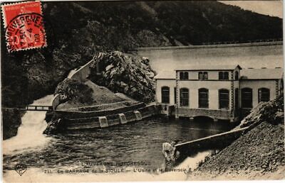 CPA sioule dam - the factory and the deversoir (72359)