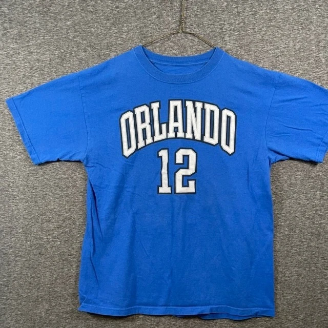 Orlando Magic Dwight Howard #12 Men's Blue Short Sleeve T-Shirt Comfortable Tee