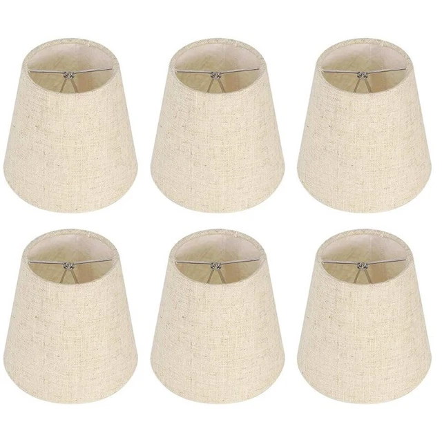 Piccola lampada paralume clip su lampadina a incandescenza set con 6 per lampadine candelabro, Fa X2B5