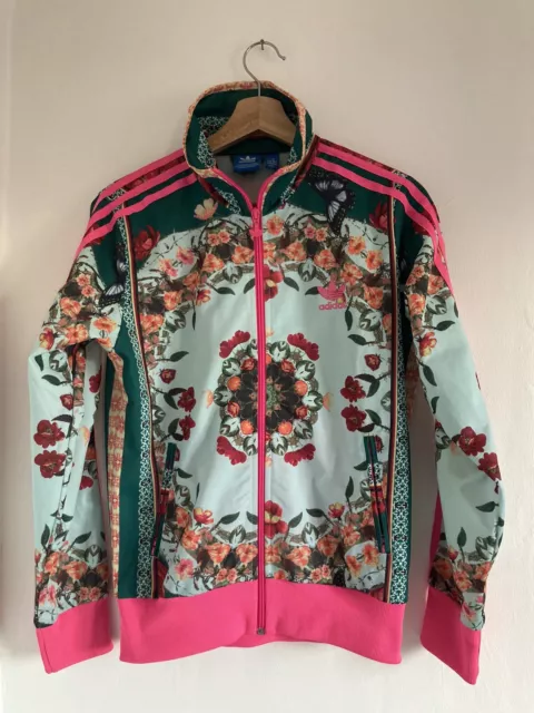 LADIES ADIDAS TRACK Jacket Passaredo X Farm Tropical Parrot Size 4