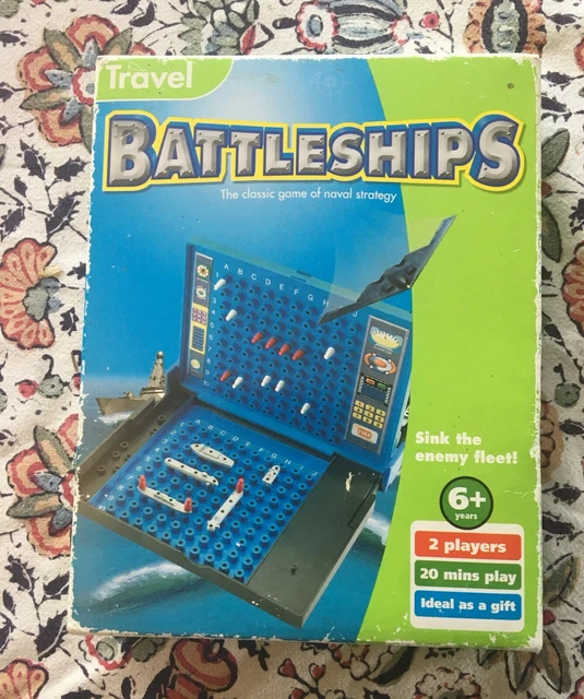 TRAVEL BATTLESHIPS GAME. Tesco. Handy Case. 1 ship missing. Spares! £5.