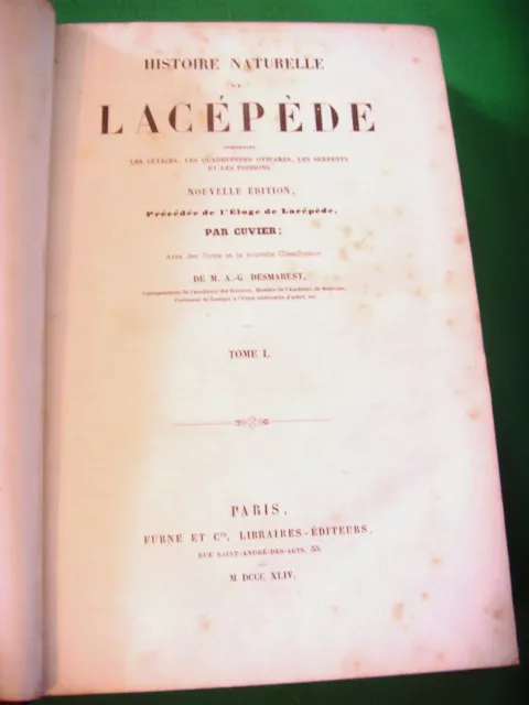 Histoire Naturelle De Lacepede 1844 2