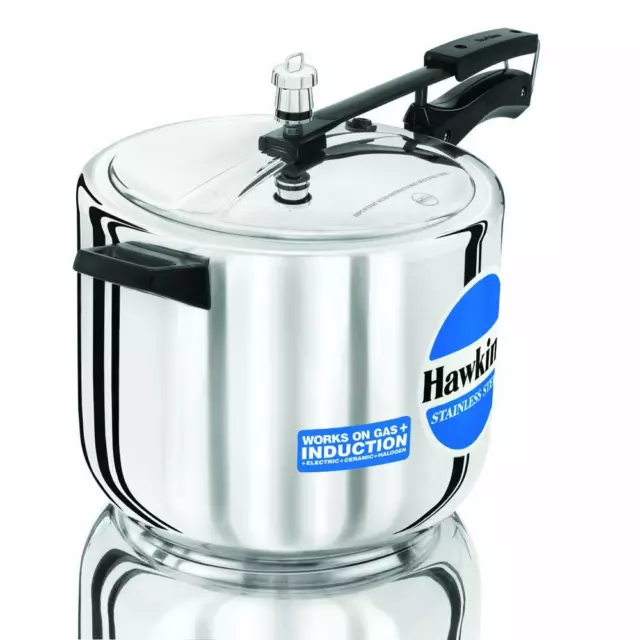 Hawkins Pression Cuisinière 10 Litres Inoxydable Argent Best Cadeau Tout Fête