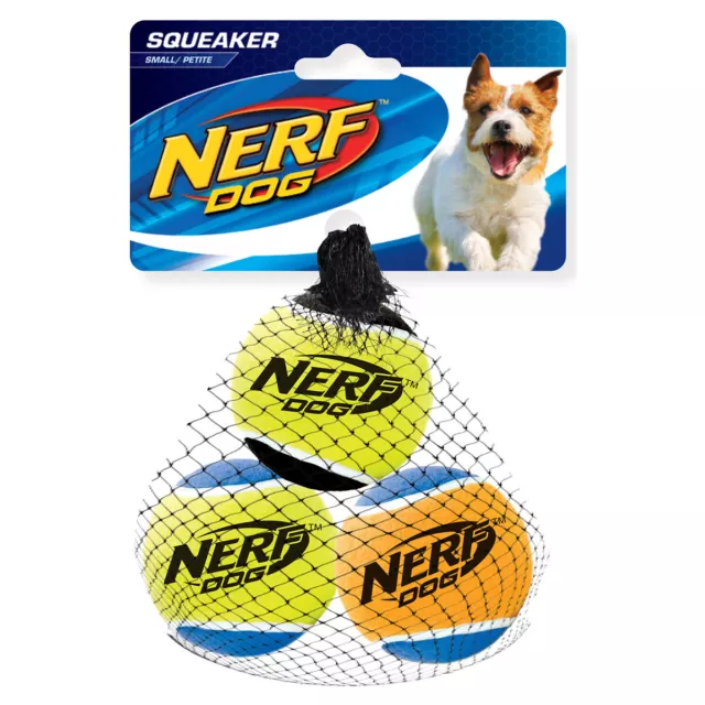 Nerf Dog Jouet pour Chien Balles de Tennis Avec Pouët-pouët,Différentes