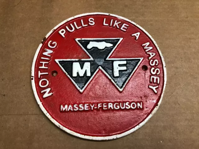 VINTAGE MASSEY-FERGUSON CAST Iron Signs 8