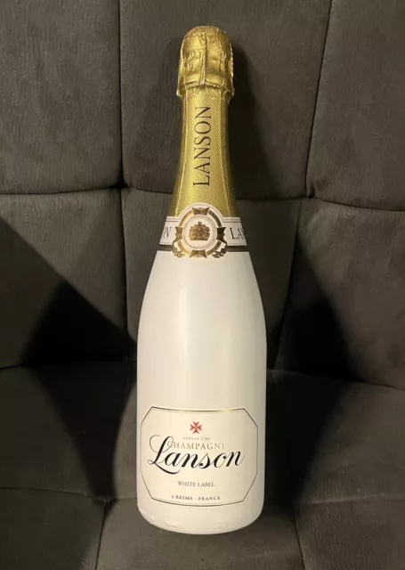 Lanson White Label / Champagner Showflasche LEER  0,75l / Display Dummy Bottle