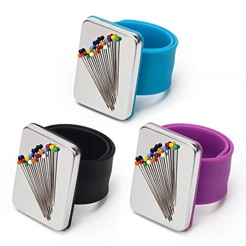 Coitak 3 PCS Magnetic Pin Holder Wrist Band Magnetic Wrist Sewing Pincushion ...