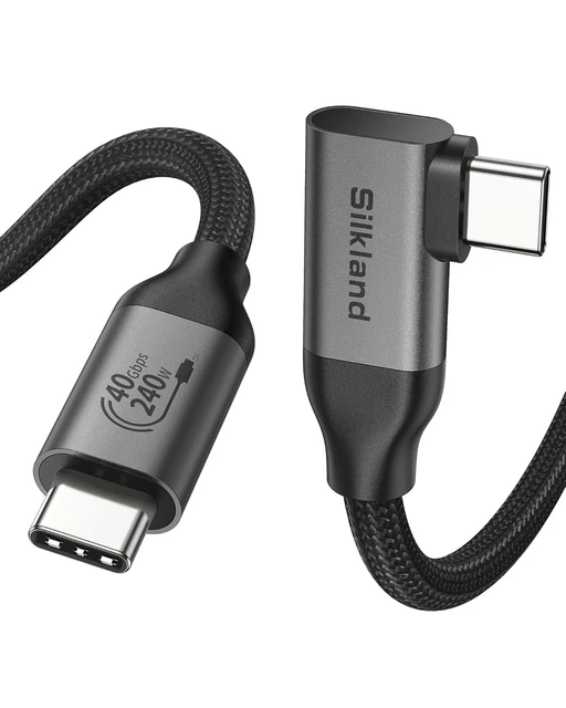 Silkland Thunderbolt 4 Kabel 2M - 40Gbps, 240W Laden & 8K Video Für MacBook & Co