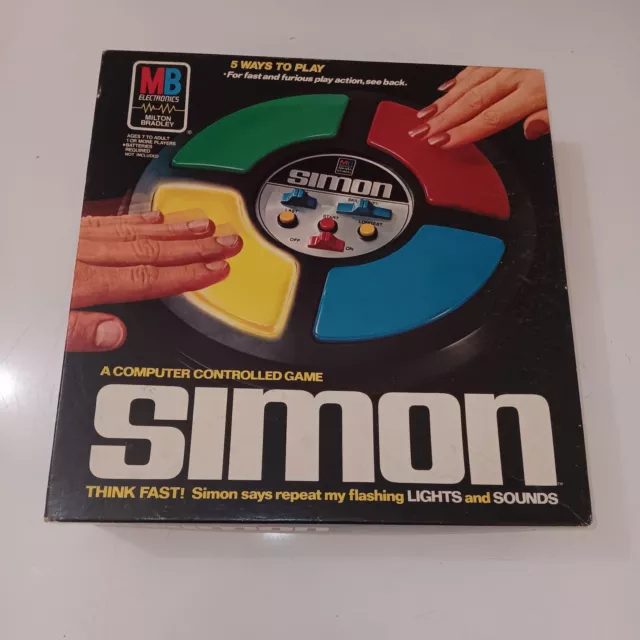 Vintage 1978 Simon Electronic Game Original Box Milton Bradley Complete Working