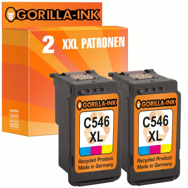 2 cartucce d'inchiostro XXL per Canon CL-546 XL Pixma IP2800 MG2900 MG2555 MG2450