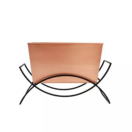 Odile Planter with Copper Plated Flower Box