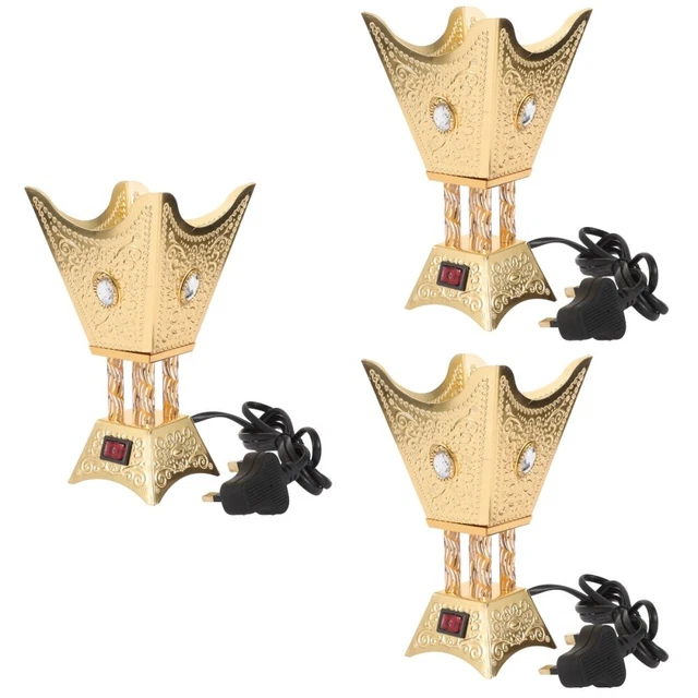 3 piezas Enchufe Incienso Cono Quemador Decorativo Incienso Quemador Incienso Decoración Censor