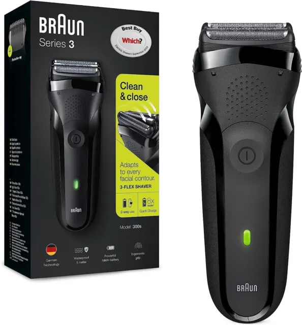 Braun Series 3 300s Men's Electric Shaver - Black