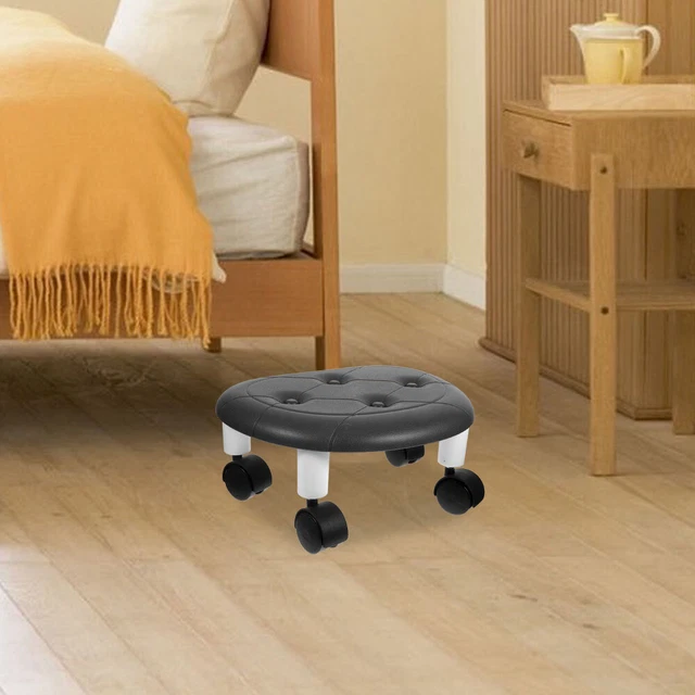Sgabello girevole, mobile, sgabello sedile a rotelle, girevole di 360 gradi inferiore