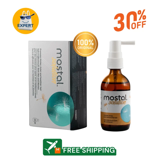 Lot De 4 Sprays Capillaires Mostal Solution - Anti-chute Cheveux - 50 Ml Chacun - Neuf - Date Expiration 2026
