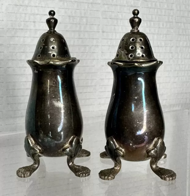 STRACHAN Sterling Silver Vintage 3” Salt & Pepper Shakers
