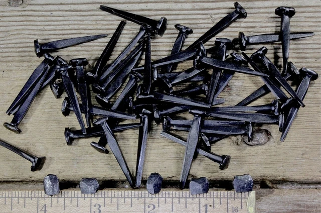 1 1/2" Rose head 200 nails square wrought iron vintage rustic Decorative look