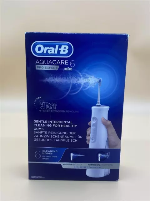 Oral-B AquaCare 6 Pro-Expert Kabellose Munddusche, mit Oxyjet-Technologie, 6 Mod