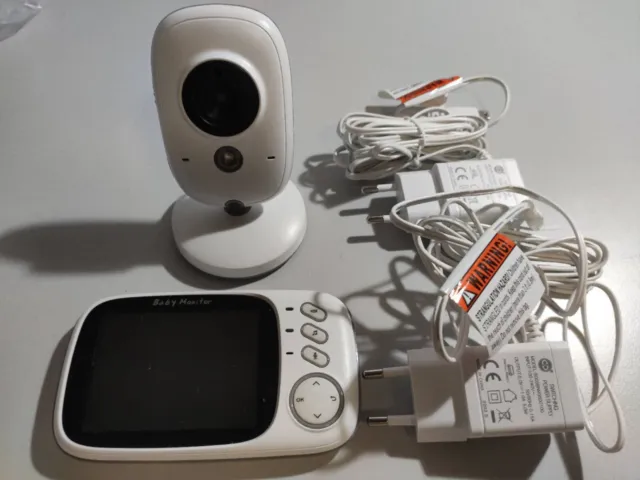 Babyphone Syosin con cámara 3,2 pulgadas pantalla visión nocturna modo temp VOX