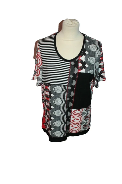 T-shirt noir motif pop Christine Laure