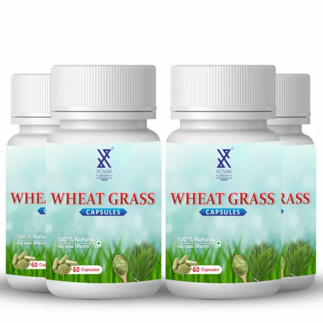 Wheat Grass Capsule | Aids Digestion, Liver Health, Boosts Immunity, Weight Hair
