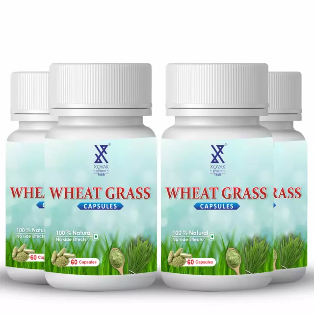 Wheat Grass Capsule | Aids Digestion, Liver Health, Boosts Immunity, Weight Hair