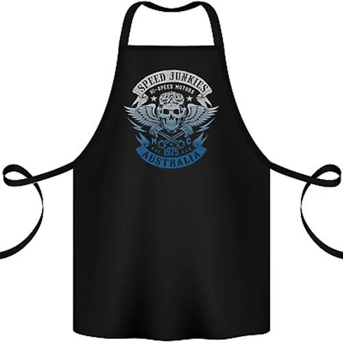 Australia Speed Junkies Biker Motorcycle Cotton Apron 100% Organic