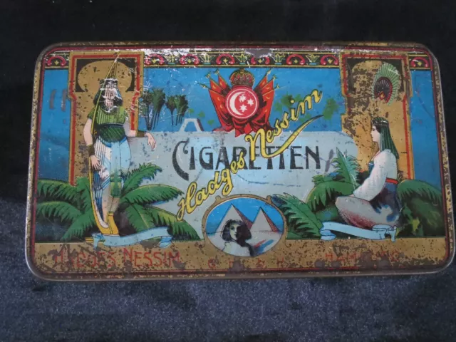 Boite ! Ancienne ! Métal ! Cigaretten ! Tabac !