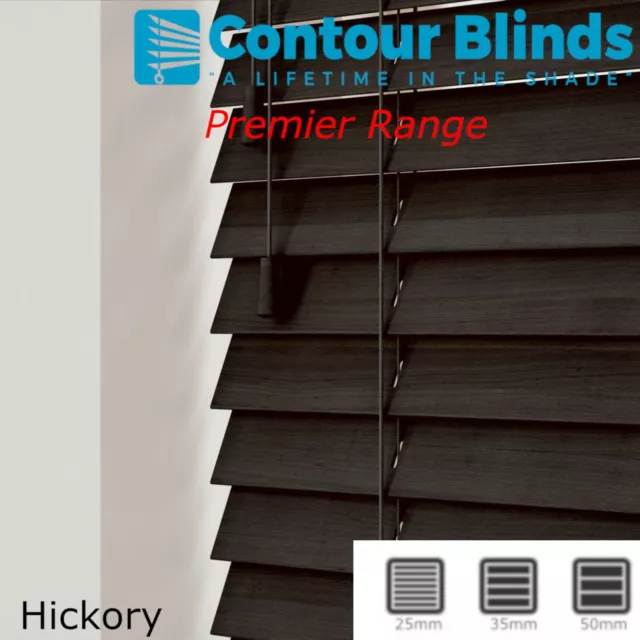 PREMIER RANGE WOOD VENETIAN BLINDS TAILOR MADE  IN 35mm & 50mm SLATS ONLY