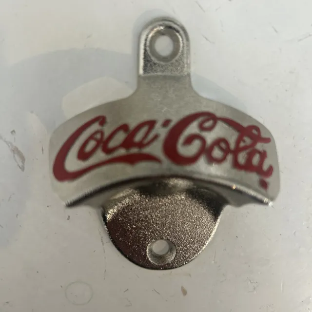 Coca-Cola Coke Wall Mounted Bottle Opener Beer Bar Merchandise Man Cave Decor 2